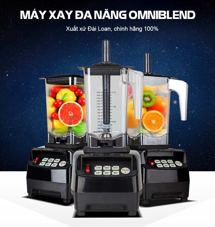 Hướng dẫn sử dụng máy xay sinh tố Omniblend V TM 800A - Tận dụng tối đa sức mạnh cho bữa ăn hoàn hảo